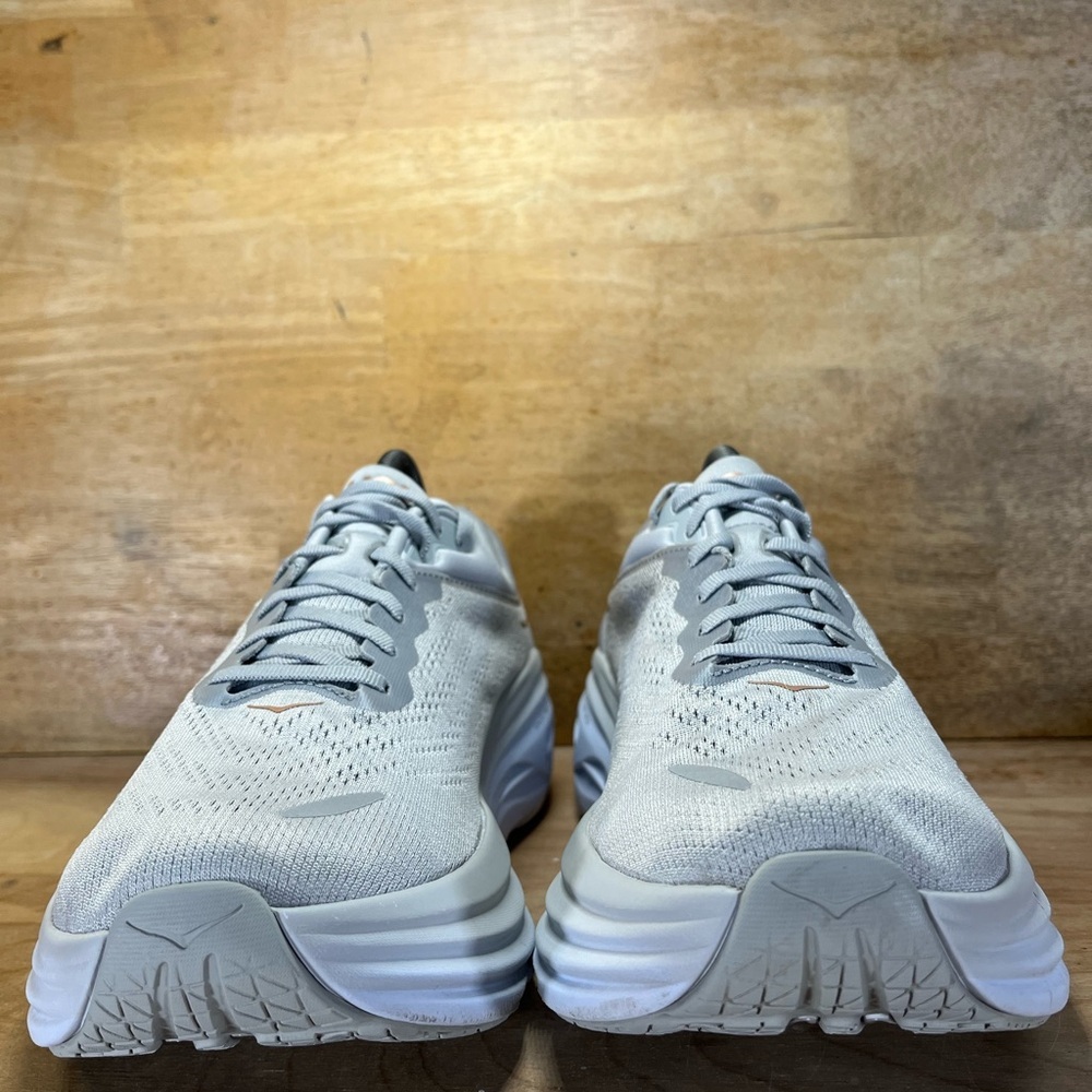Hoka One One Bondi 8 REFLECTIVE Womens Size 10.5 Running Shoes Sneakers Gray - Picture 2 of 13